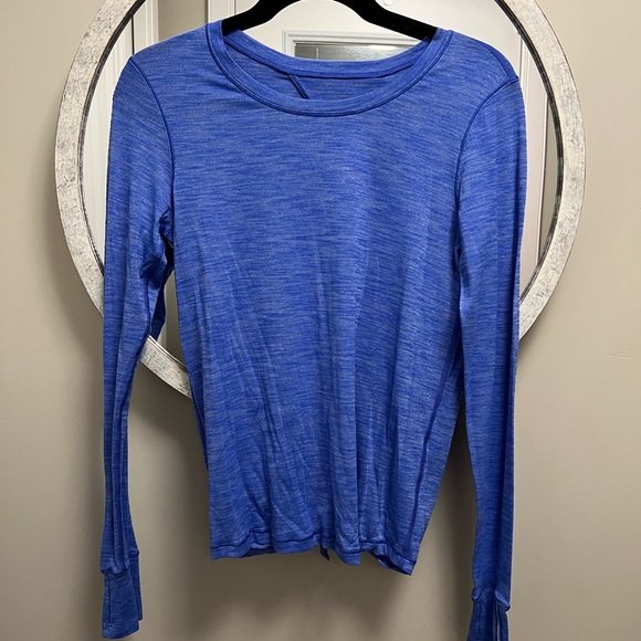 Size 6 blue long sleeve with open back - Picture 1 of 2
